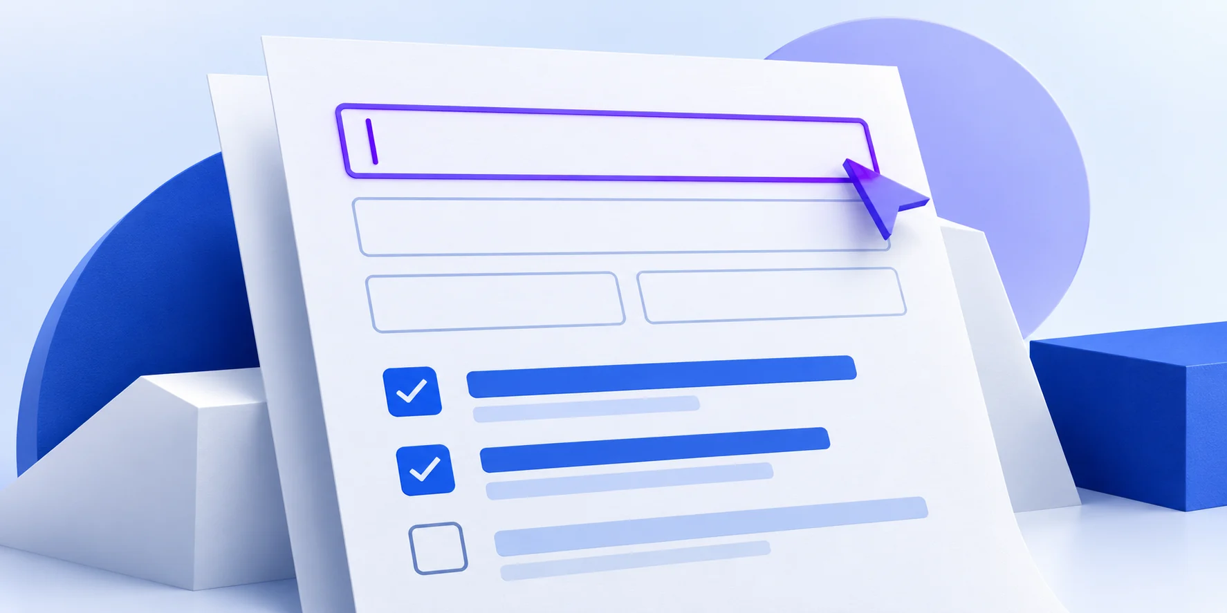 Blank form fields becoming completed checkboxes and text fields